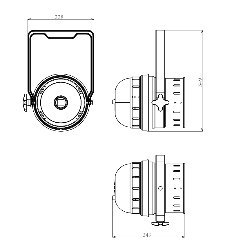 Прожектор INVOLIGHT COBPAR30T/BK