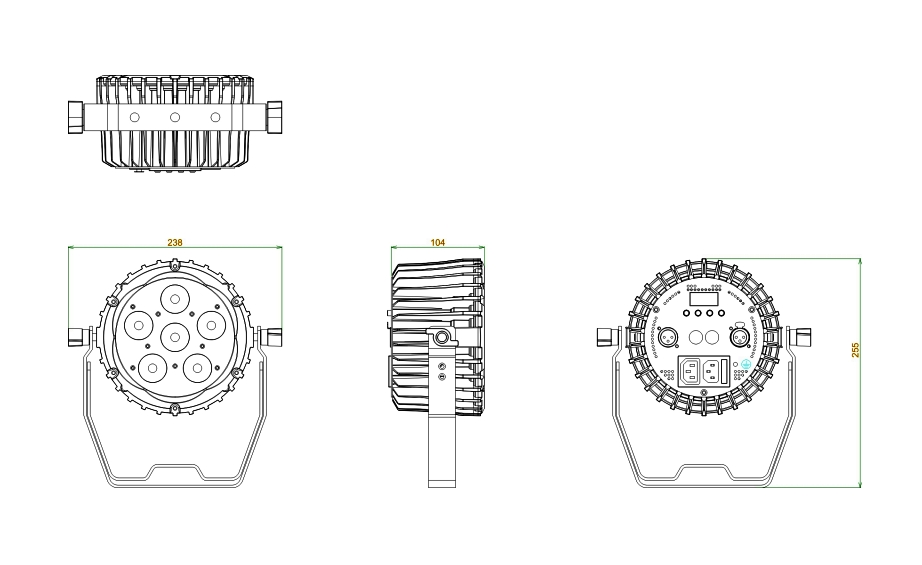 Прожектор INVOLIGHT LED PAR65