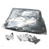 Конфетти металлизированное бабочки 4,1см серебро 1кг