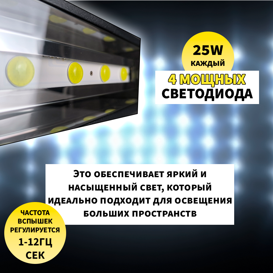 Светодиодный стробоскоп PartyMaker King Kong Strobe Light White 4P