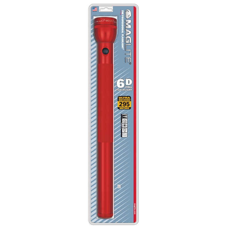 Фонарь-дубинка MAGLITE 6D красный