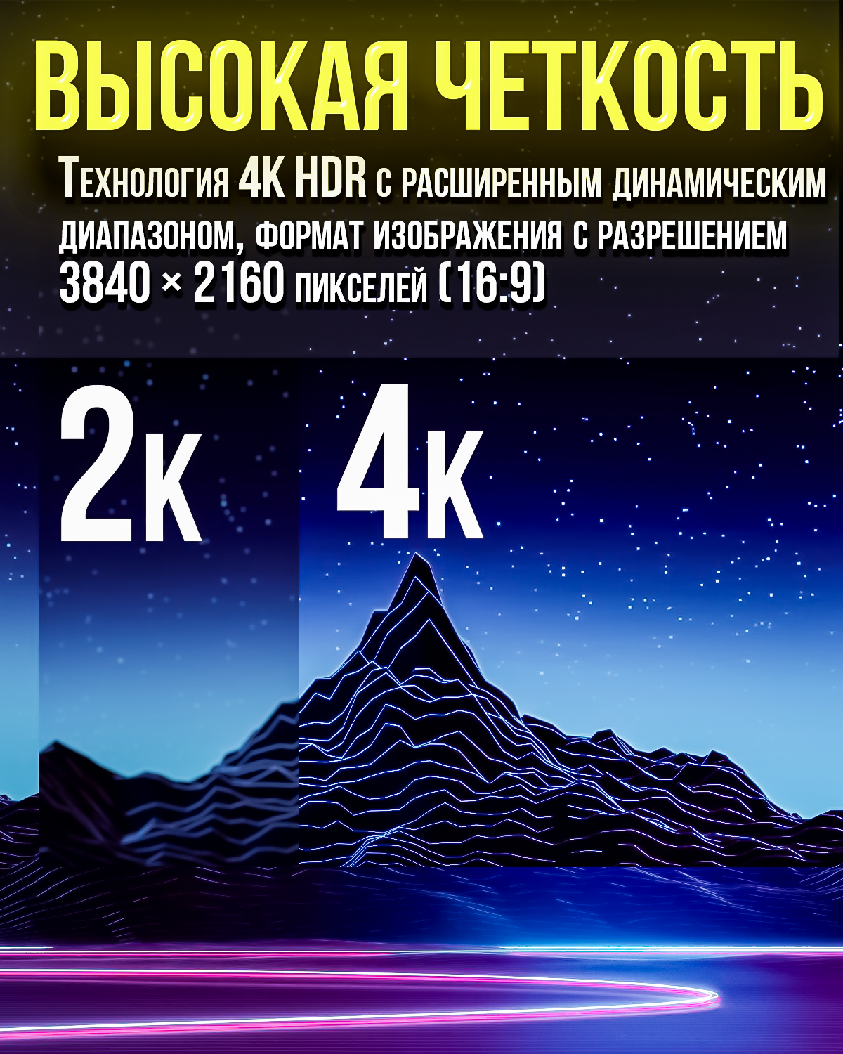 Цифровой видео кабель HDMI 4K версия 2.0 "шт" - "шт" 5 метров