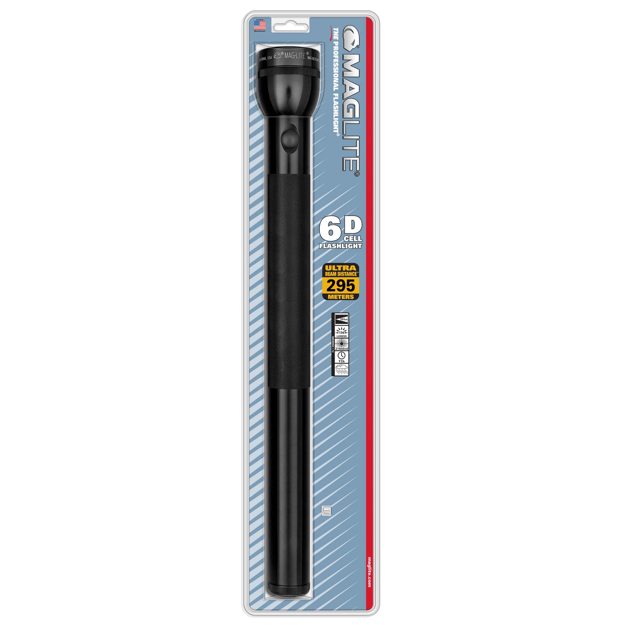 Фонарь-дубинка MAGLITE 6D черный