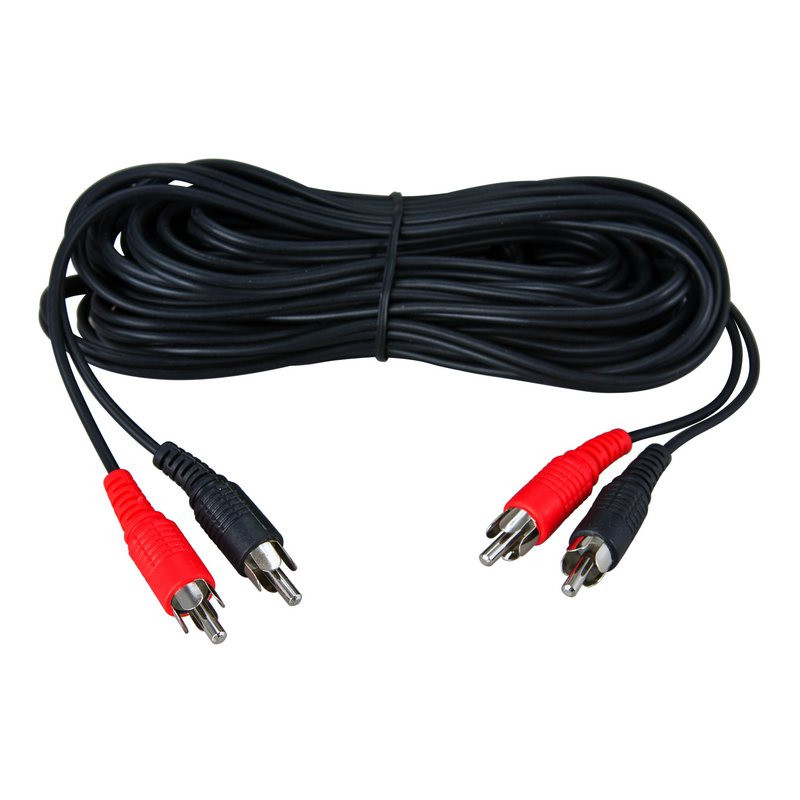 Шнур 2 RCA - 2 RCA, 3 м, черный