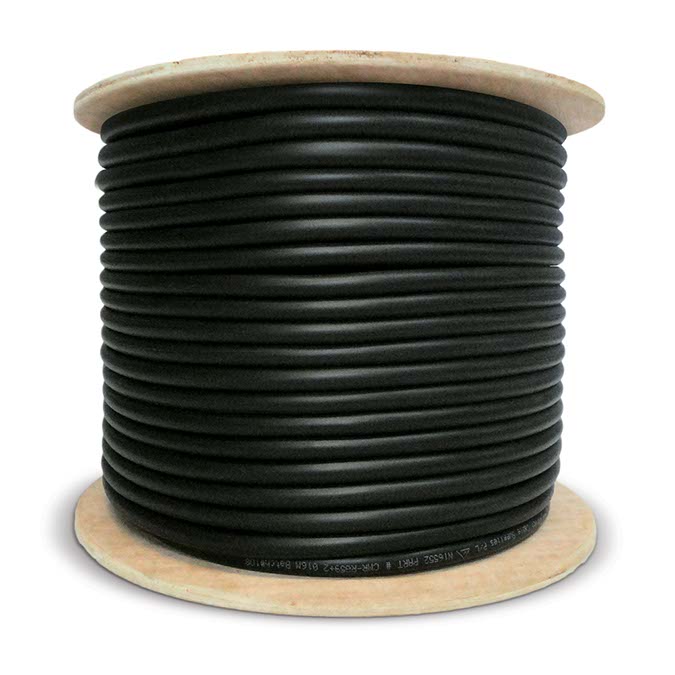 Кабель HDMI-24-TC медный луженый 24AWG OD9.5мм черный 100м