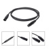 Кабель DMX 512 с разъемами XLR 3pin "папа" - XLR 3pin "мама" 20 метров