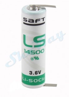 Батарейка SAFT LS 14500 с лепестковыми выводами 1шт.