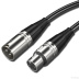 Микрофонный кабель для передачи аудиосигнала XLR 3pin "папа" - XLR 3pin "мама" 2 метра