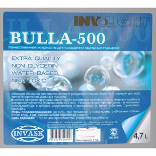 Жидкость для генератора мыльный пузырей INVOLIGHT BULLA-500 4.7л