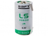 Батарейка SAFT LS 33600 с лепестковыми выводами 1шт.