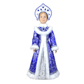 Кукла "Снегурочка в синем" конфетница