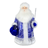 Авторская кукла под елку "Дед Мороз в синем"