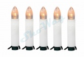Светодиодная гирлянда - свечи 4м тепло-белая
