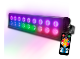 Светодиодный стробоскоп PartyMaker LED BAR 9хUV 9хRGBW мультичип с пультом