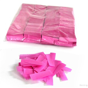 Конфетти бумажное 17x55мм розовое 1кг