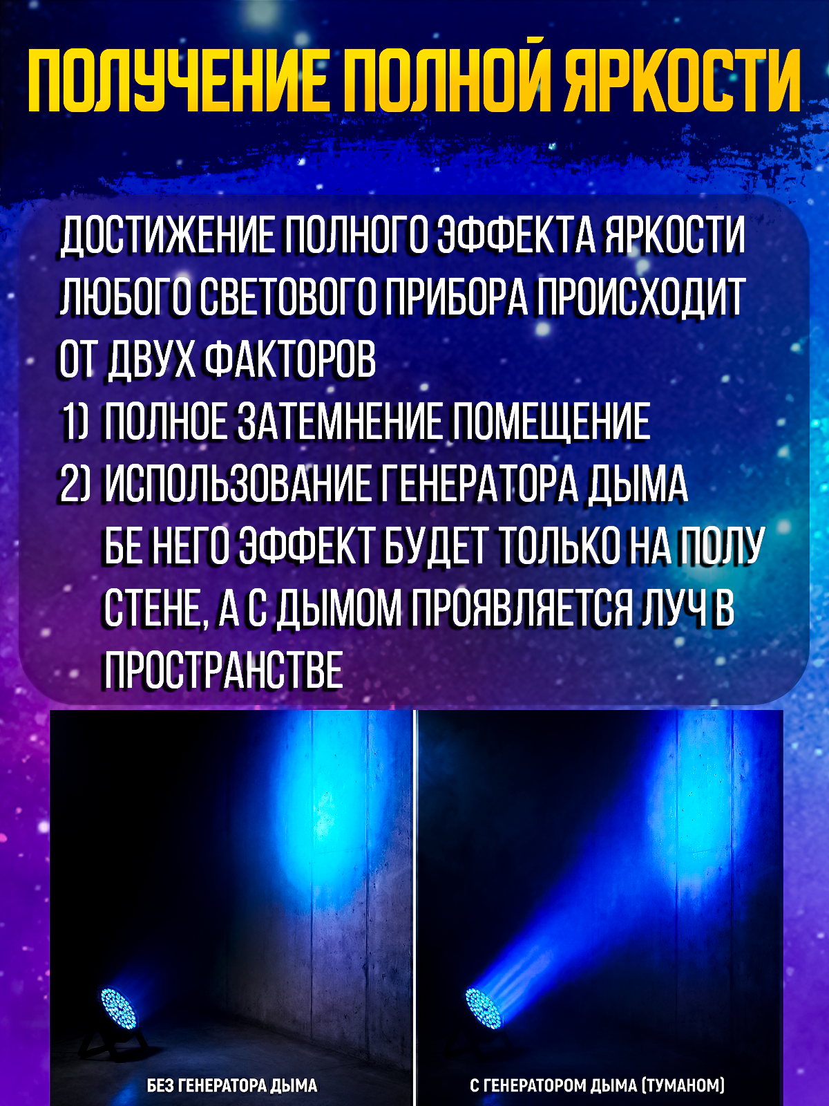 Светодиодный прожектор PartyMaker LED PAR 36x1W RGB Пульт ду