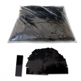 Конфетти металлизированное 17x55мм черное 1кг