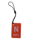 NFC брелок-метка square водонепроницаемая цвет красный