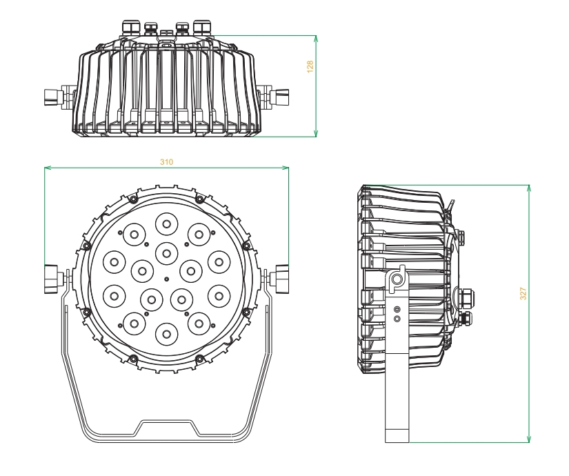 Архитектурный прожектор INVOLIGHT LEDPAR154W