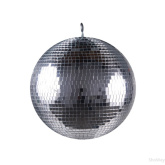 Зеркальный диско шар PartyMaker диаметр 60см серебро