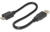 Кабель USB A "папа" - micro B "папа" резина, 1 м