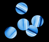 Конфетти металлизированное круги 4,1см голубые 1кг