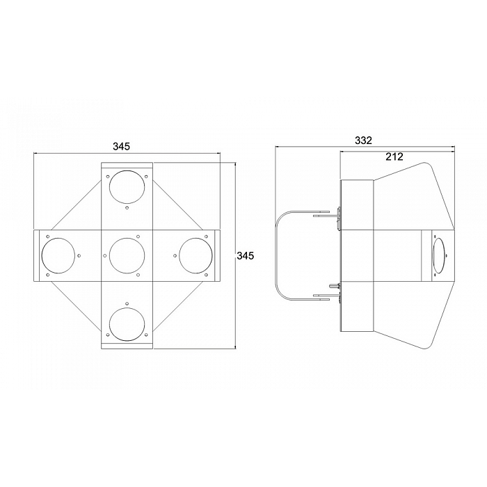 Светодиодная цветомузыка INVOLIGHT LED RX500HP