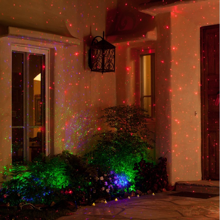 Уличная новогодняя лазерная установка PartyMaker Garden RGB Music