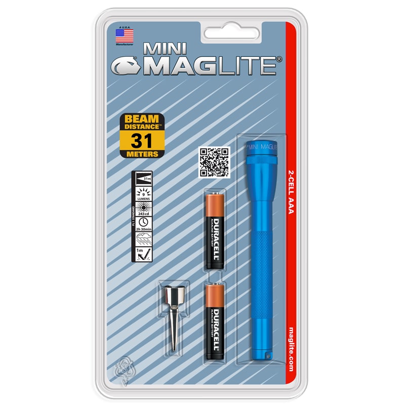 Фонарь MAGLITE, Mini, 2AAA, синий