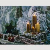 Светодиодная картина Feron LT115 "Золотые свечи"