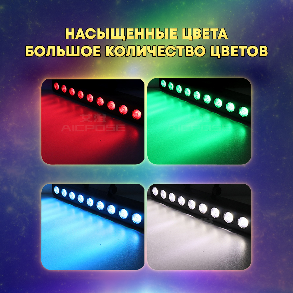 Светодиодный Прожектор PartyMaker LED BAR 9х10 RGВW 
