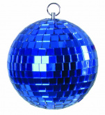 Зеркальный диско шар диаметр 5 см синий