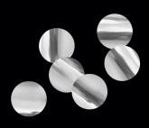 Конфетти фасованное металлизированное круги 4,1см серебро 50гр
