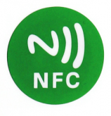 NFC метка самоклеющаяся зеленая