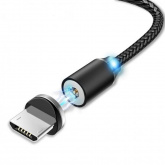 Кабель USB A "папа" - micro B "папа" магнит, 1 м