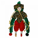 Авторская игрушка "Клоун в восточном костюме"