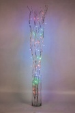 Новогоднее дерево "Ветки серебряные" с цветными диодами, LD206B-indoor