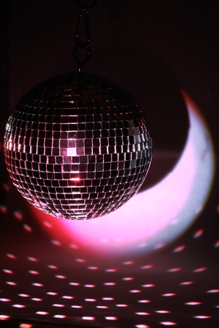 Зеркальный диско шар PartyMaker диаметр 15 см черный