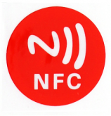 NFC метка самоклеющаяся красная