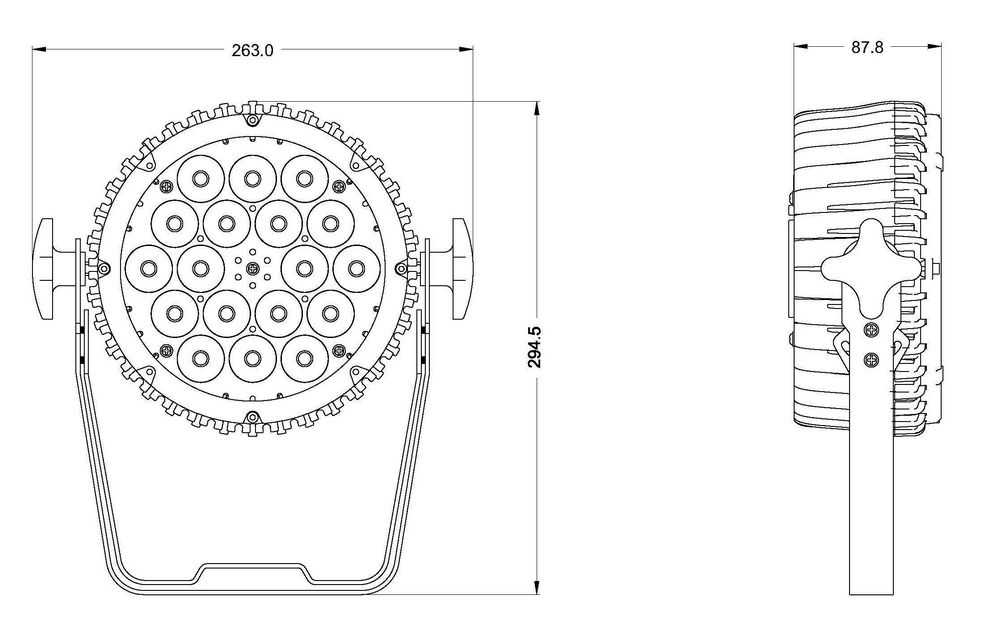 Прожектор INVOLIGHT LED PAR183