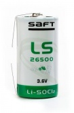 Батарейка SAFT LS 26500 с лепестковыми выводами 1шт.