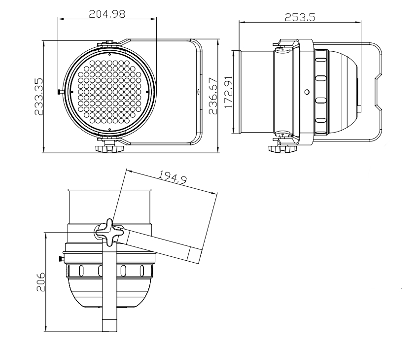Прожектор INVOLIGHT LEDPAR56/AL