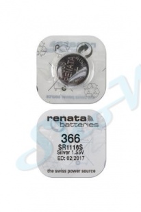 Батарейка для часов RENATA SR1116S 366 1 шт.