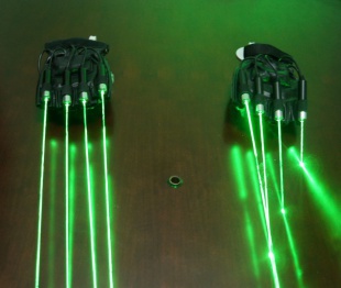 Лазерная перчатка PartyMaker Palm Light Левая (зелёный лазер)