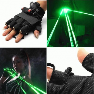 Лазерная перчатка PartyMaker Palm Light Левая (зелёный лазер)