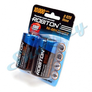 Аккумулятор Robiton 10000MHD-2 BL2 10000 мАч 1 шт.