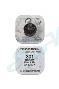 Батарейка для часов RENATA SR43SW 301 1 шт.