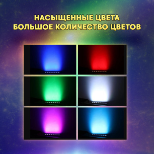 Светодиодный Прожектор PartyMaker LED BAR 8х10 RGВW с пультом