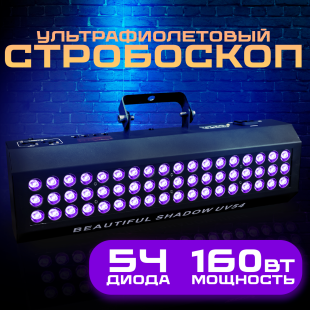 Ультрафиолетовый светодиодный прожектор PartyMaker Phantom UV 54 LED x 3w