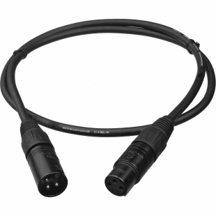 Микрофонный кабель XLR 3-pin "штекер" - XLR 3-pin "гнездо" 0.5 метра